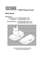 KOBE CHX3830SQBD-3 Instrucciones De Instalación Y Manual De Operación