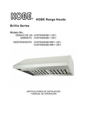 KOBE CHX7936SQB-WM-1 Instrucciones De Instalación Y Manual De Operación