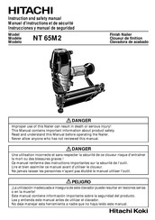 Hitachi Koki NT 65M2 Instrucciones Y Manual De Seguridad