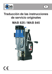 BDS Maschinen MAB 845 Traducción De Las Instrucciones De Servicio Originales