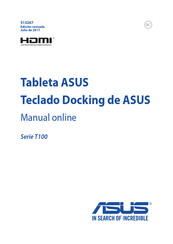 Asus T100 Serie Manual Online