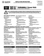 Mustee DURAWALL 760T-34 Instrucciones Para La Instalación