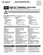 Mustee DURAWALL 760T-34 Instrucciones Para La Instalación