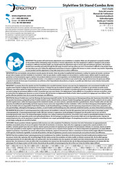 Ergotron Styleview Sit Stand Combo Arm Guia Del Usuario