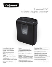 Fellowes Powershred 3C Manual Del Usuario