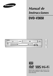 Samsung DVD-V3650 Manual De Instrucciones