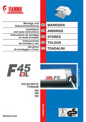 Fiamma F45TiL 450 Instrucciones De Montaje
