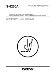 Brother S-6200A Manual De Instrucciones