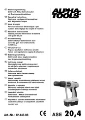 ALPHA-TOOLS 12.443.08 Manual De Instrucciones