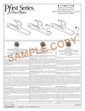 Price Pfister Pfirst Serie Manual De Instrucciones