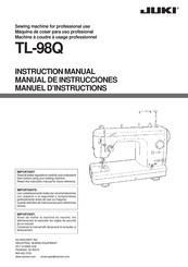 JUKI TL-98Q Manual De Instrucciones