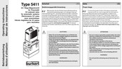 Burkert 5411 Manual De Instrucciones