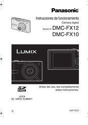 Panasonic Lumix DMC-FX10 Instrucciones De Funcionamiento