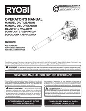 Ryobi RY09050 Manual Del Operador