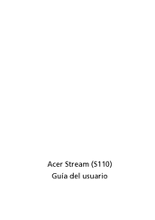 Acer Stream S110 Guia Del Usuario