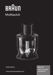 Braun Multiquick MQ 20 Manual Del Usuario