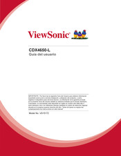 ViewSonic CDX4650-L Guia Del Usuario