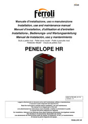 Ferroli PENELOPE HR Manual De Instalación, Uso Y Mantenimiento