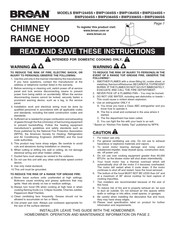 Broan BWP2304SS Manual De Instrucciones