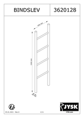 JYSK BINDSLEV 3620128 Manual De Instrucciones