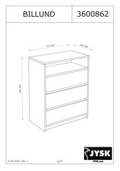 JYSK BILLUND 3600862 Manual De Instrucciones