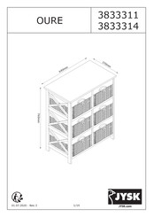 JYSK OURE 3833314 Manual De Instrucciones