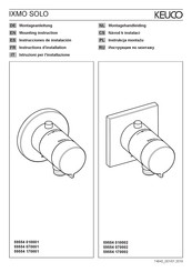 KEUCO IXMO SOLO 59554 010002 Instrucciones De Instalación