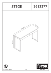 JYSK STEGE 3612377 Manual De Instrucciones