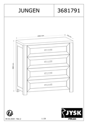 JYSK JUNGEN 3681791 Manual De Instrucciones