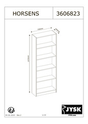 JYSK HORSENS 3606823 Manual De Instrucciones