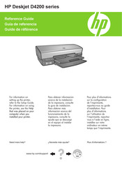 HP Deskjet D4200 Serie Guía De Referencia