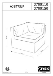 JYSK AJSTRUP 3700150 Manual De Instrucciones