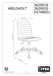 JYSK ABILDHOLT 3629918 Manual De Instrucciones