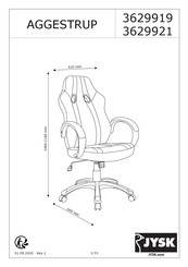 JYSK AGGESTRUP 3629919 Manual De Instrucciones