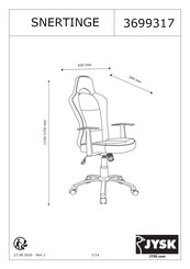 JYSK SNERTINGE 3699317 Manual De Instrucciones