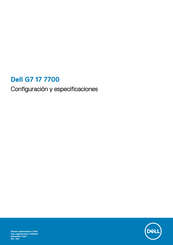 Dell G7 17 7700 Configuración Y Especificaciones