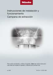 Miele DA 6698 W Instrucciones De Instalación Y Funcionamiento