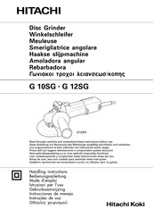 Hitachi Koki G 12SG Instrucciones De Manejo