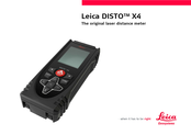 Leica DISTO X4 Manual Del Usuario