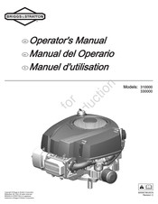 Briggs & Stratton 330000 Extended Life Series Manual Del Operario