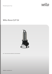 Wilo Rexa CUT GI Instrucciones De Instalación Y Funcionamiento