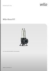 Wilo Wilo-Rexa FIT Instrucciones De Instalación Y Funcionamiento