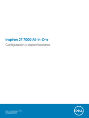 Dell Inspiron 27 7000 Configuración Y Especificaciones