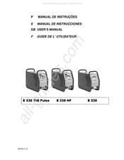 Electrex E 230 Manual De Instrucciones