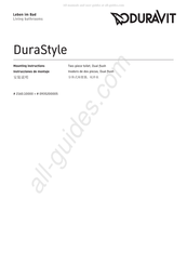 DURAVIT 2160.10000 Instrucciones De Montaje