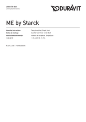 DURAVIT ME by Starck 2171.185 Serie Instrucciones De Montaje