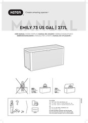 Keter EMILY 73 US GAL Manual Del Usuario