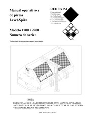 Redexim Level-Spike 2200 Manual Operativo