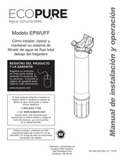 ECOPURE EPWUFF Manual De Instalación Y Operación