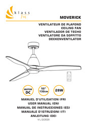 KLASS Fan MOVERICK Manual De Instrucciones